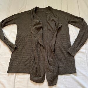 Lululemon 4 Find Your Calm Wrap Sweater Cardigan Olive Green Cozy Lounge